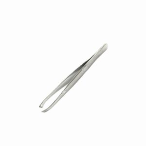 PINZA DEPILAR CURVA DONA PLATEADA
