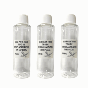 LOTE 3 FRASCOS MULTIUSOS VIAJE 100 ML CON TAPÓN DE ROSCA