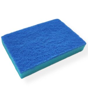 ESTROPAJO MIXTO FIBRA AZUL  EXTRA GRANDE (15X10X2,50)
