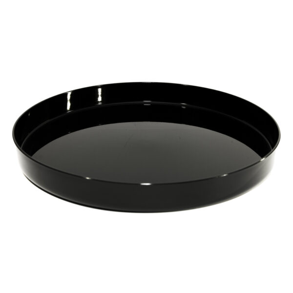BANDEJA REDONDA NEGRA 32 CM